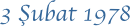 3 �ubat