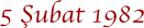 5 �ubat
